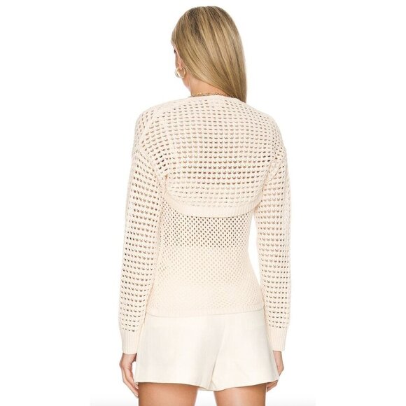 L'AGENCE Sammy Tank & Shawl in Ecru Size X-Small - Picture 3 of 11